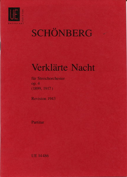 schoenberg  勋伯格：《月之升华》op. 4 总谱 UE14486