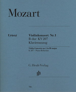 Mozart 莫扎特 降B大调第一小提琴协奏曲 KV 207 HN 706