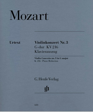 Mozart 莫扎特 G 大调第三小提琴协奏曲 KV 216 HN 688