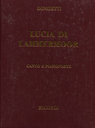 【原版】 Donizetti  唐尼采蒂 拉美莫尔露西亚（歌剧钢伴、精装）HL.50019050