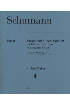 【原版】Schumann  舒曼 柔板与快板（为钢琴与圆号而作），op. 70 （小提琴版本） HN 1025