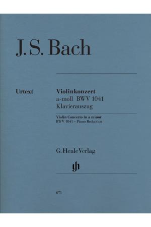 【原版】Bach  J.S. 巴赫 a小调小提琴协奏曲 BWV 1041 HN 671