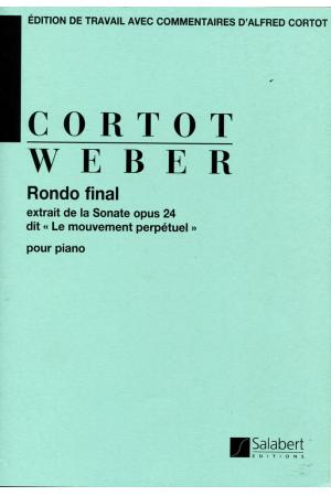 原版 Cortot 科尔托解析韦伯第一钢琴奏鸣曲之回旋曲 HL.50415880 