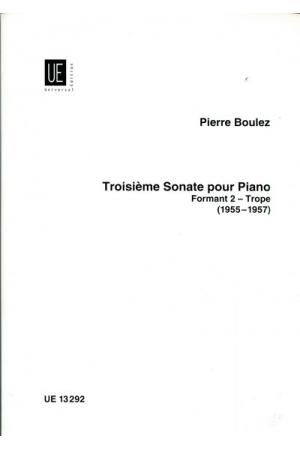 Pierre Boulez 皮埃尔▪布莱兹 第三奏鸣曲--构形二：部队 UE13292