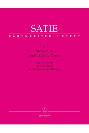 Satie 萨蒂 《梨形曲三段》钢琴四手联弹  BA10809