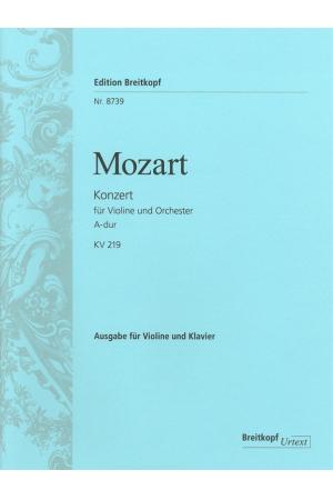 Mozart 莫扎特 A大调第五小提琴协奏曲 K.219 EB 8739
