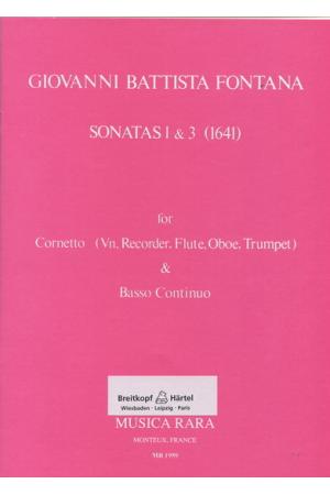 冯塔纳：C大调第一、第三奏鸣曲--为小铜喇叭（外加竖笛、长笛、双簧管、小号以及通奏低音）而作 MR 1959