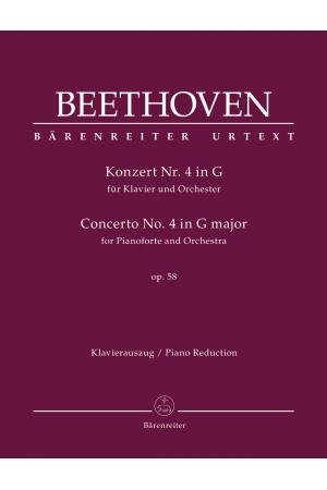 原版乐谱  Beethoven  Concerto No. 4 in G major 贝多芬第四钢琴协奏曲  BA 9024-90