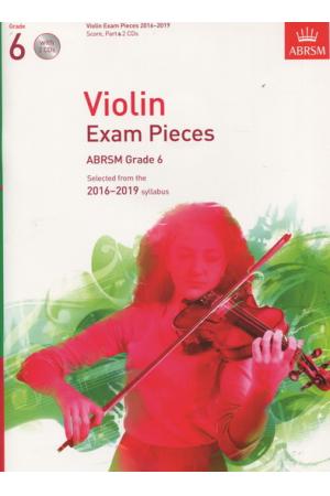 英皇考级：小提琴精选曲目 Violin Exam Pieces Grade 6 2016-2019 （附CD）英文版