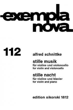 Schnittke 施尼德科  寂静的音乐/寂静的夜——为小提琴和钢琴/为小提琴和大提琴而作 SIK1812 