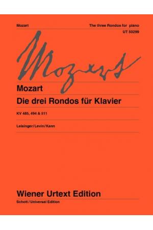 Mozart 莫扎特：三首钢琴回旋曲kv485，494，511  UT50299