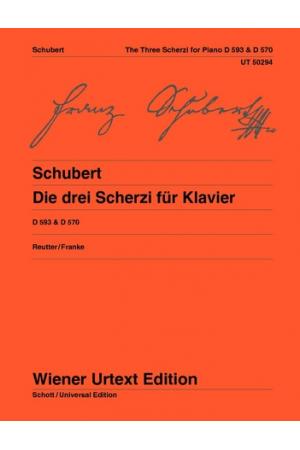 Franz Schubert 舒伯特：三首谐谑曲钢琴D 593 / 2，D 570  UT50294