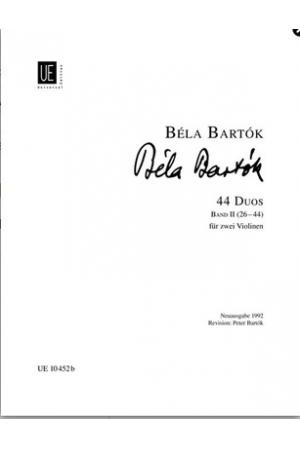 原版 Bartók 巴托克 44首二重奏2把小提琴作品（2）UE10452b