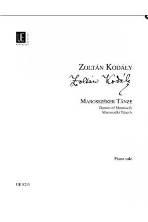 原版 Zoltán Kodály 柯达伊 马罗采克舞曲--为钢琴而作 UE8213