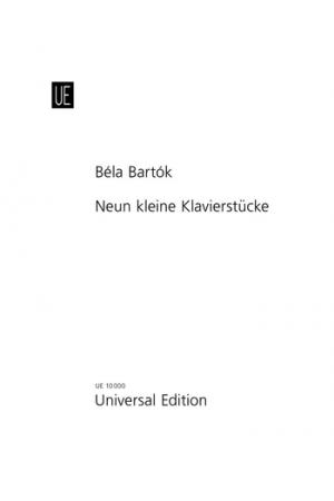 Béla Bartók 巴托克 九首钢琴小品 UE10000