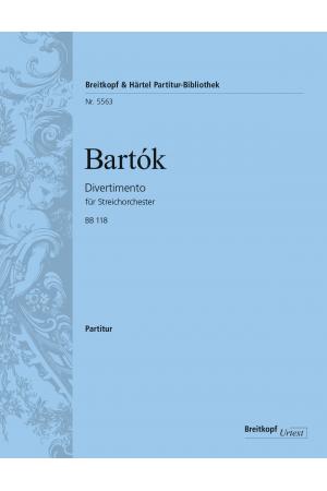 Bartók 巴托克 嬉游曲--为弦乐团而作（总谱）PB 5563