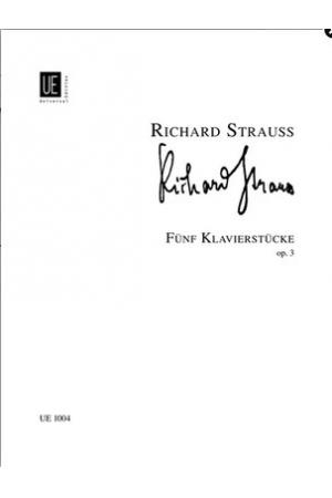 【原版】Richard Strauss 理查德.施特劳斯 五首曲 OP 3 UE1004