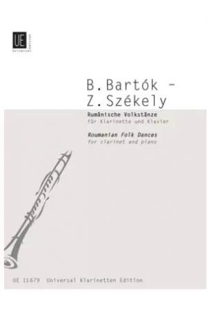 Béla Bartók 巴托克 罗马尼亚民间舞曲--为单簧管而作 UE11679