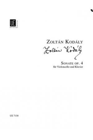 【原版】Kodály 柯达伊：大提琴奏鸣曲op 4 UE7130