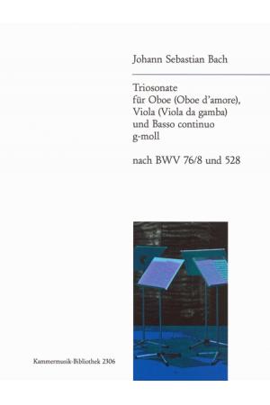 J S 巴赫 g小调三重奏鸣曲--根据BWV 76/8 und 528 编写 KM 2306