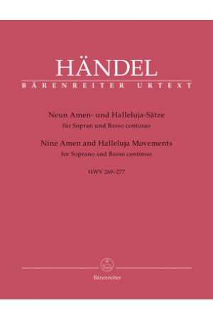 Handel 亨德尔 九首阿门和哈里路亚的宗教作品BA 10256