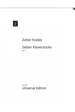 Zoltán Kodály 柯达伊 七首钢琴曲 OP 11 UE6653