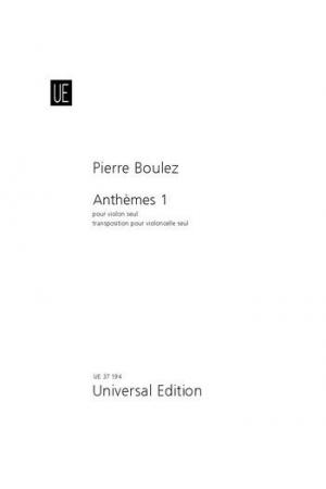  Pierre Boulez 皮埃尔 布莱兹 颂歌 I Anthèmes--为大提琴而作 UE37194