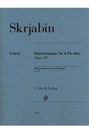 SKRJABIN 斯克里亚宾 第四钢琴奏鸣曲 op. 30 HN 1110