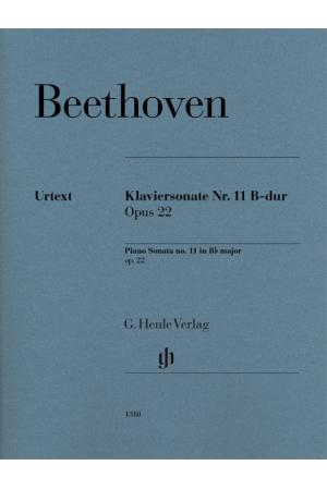 BEETHOVEN 贝多芬 降B大调第11钢琴奏鸣曲 op.22 HN 1515