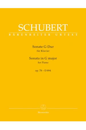 Schubert 舒伯特 G大调钢琴奏鸣曲 op.78 D 894 BA 9615