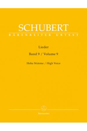 Schubert 舒伯特 艺术歌曲 第9辑（德文、高音用）BA 9109