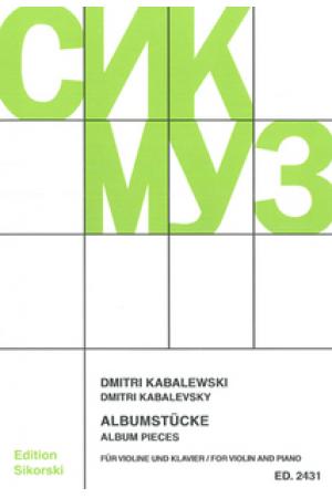 Kabalewski 卡巴列夫斯基 小提琴作品集 SIK2431