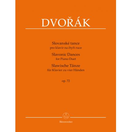 Dvorak 德沃夏克 《斯拉夫舞曲》钢琴二重奏 第二集 OP.72  BA 9548