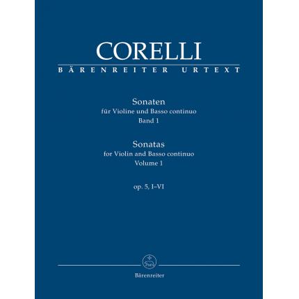Corelli 克莱里 小提琴与通奏低音奏鸣曲 op. 5, I-VI （1）BA09455