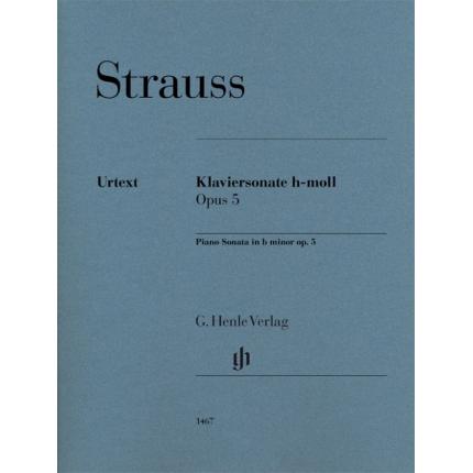  RICHARD STRAUSS 理查德·施特劳斯 b小调钢琴奏鸣曲 op. 5 HN 1467