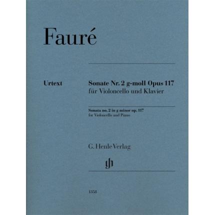  FAURÉ 福雷 g小调第2大提琴奏鸣曲op. 117 HN 1358