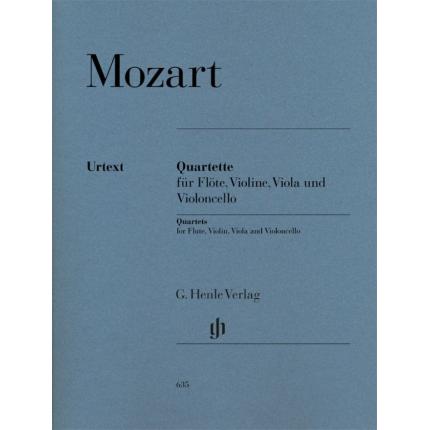 MOZART 莫扎特 长笛四重奏--为长笛、小提琴、中提琴和大提琴而作 HN 635