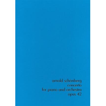  SCHÖNBERG 勋伯格 协奏曲op. 42--为钢琴与管弦乐而作 （影印手稿）（精装）HN 3231