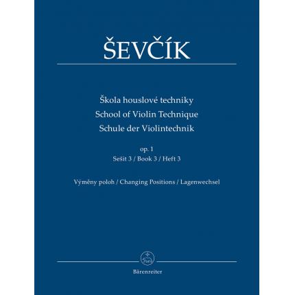  Ševcík 舍夫契克 小提琴技术教程op. 1 第三册 换把 BA09554