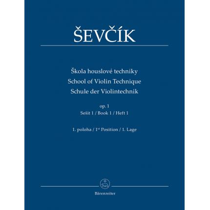  Ševcík 舍夫契克 小提琴技术教程op. 1 第一册 把位1 BA09552