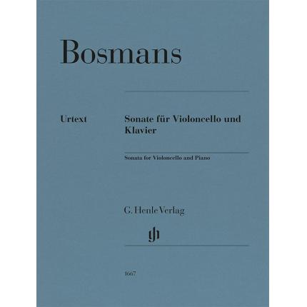 BOSMANS 博斯曼斯 大提琴奏鸣曲 附钢伴 HN 1667
