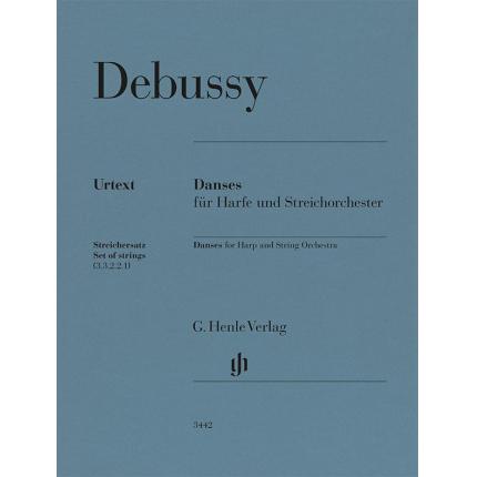  DEBUSSY  德彪西 舞曲--为竖琴与弦乐队而作（分谱）HN 3442