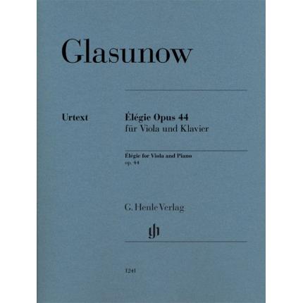 GLAZUNOV 格拉祖诺夫 哀歌  op. 44（为中提琴和钢琴而作）HN 1241