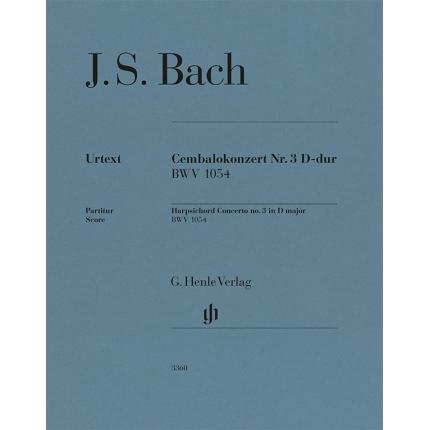  巴赫 D大调第3羽键琴协奏曲 BWV 1054（指挥总谱）HN 3360